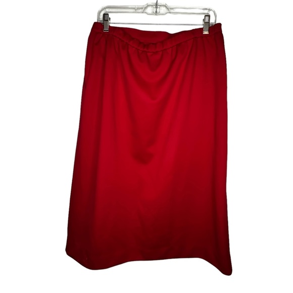 Vintage Devon Polyester Red Skirt‎ Set - Picture 7 of 10